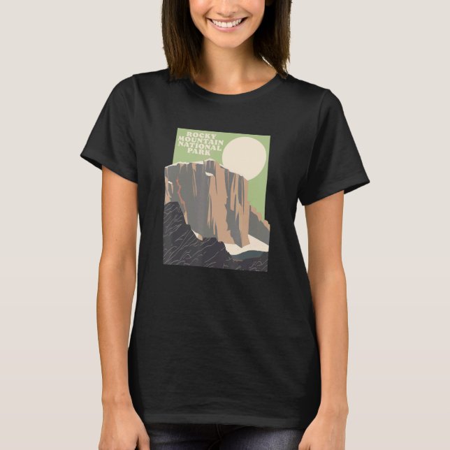 Camiseta Rocky Mountain National Park Peak Estes Park (Anverso)