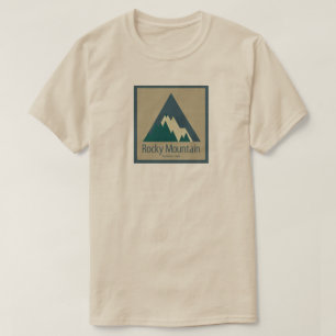 Camiseta Rocky Mountain National Park Rústico