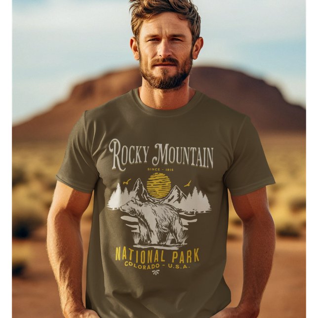 Camiseta Rocky Mountain National Park Vintage landscape (Subido por el creador)