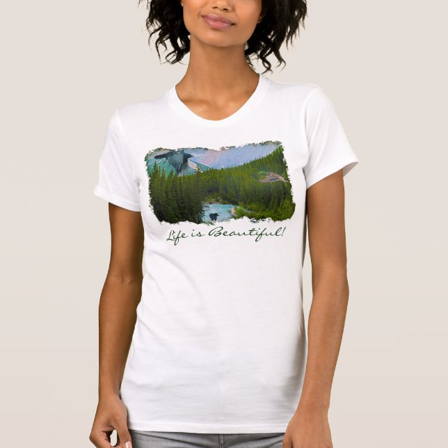 Camiseta Rocky Mountain Scene con Wildlife Shirt (Anverso)