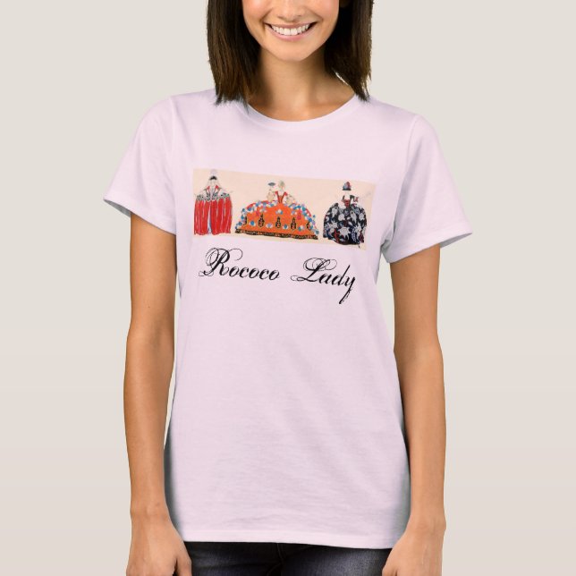 CAMISETA ROCOCO LADY ART DECO FASHION COSTUME DISEÑO (Anverso)