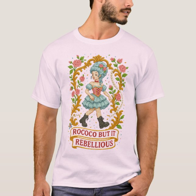 Camiseta Rococo pero hazlo rebelde" Estético (Anverso)