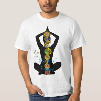 CAMISETA ROD DE ASCLEPIUS 7 CHAKRAS ,PUESTO DE LOTE DE YOGA