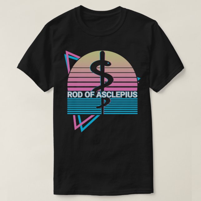 Camiseta Rod de Asclepius Personal de Aesculapius (Diseño del anverso)