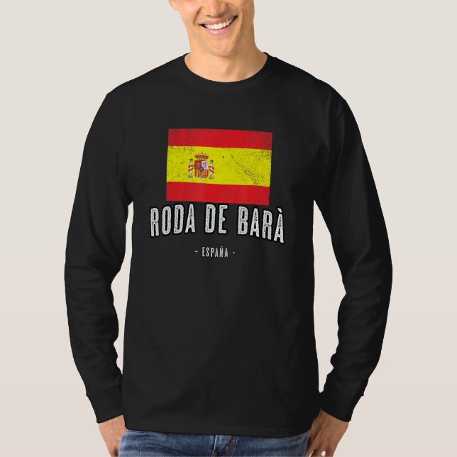 Camiseta Roda de Bar España ES Bandera Ciudad - Bandera Rop (Anverso)