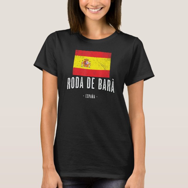 Camiseta Roda de Bar España ES Bandera Ciudad Ropa (Anverso)
