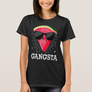 Camiseta Rodaja De Sandía Gangsta Con Gafas De Sol Vegana