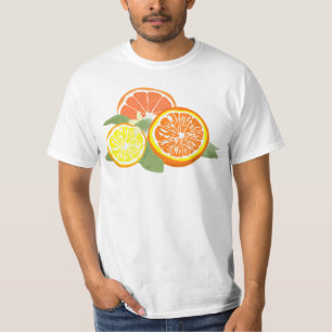 Camiseta Rodajas de cítricos frescos Naranja Limón