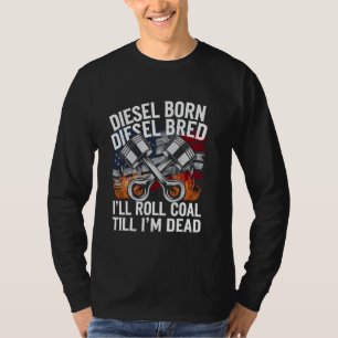 Camiseta Rodando Carbón USA Diésel Nacido Mecánico Diésel R