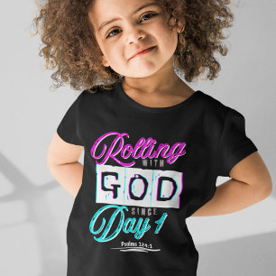 Camiseta Rodando con Dios - Creyentes Cristianas Para Chica