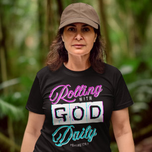 Camiseta Rodando con la Biblia Diaria de Dios Espíritu Sant