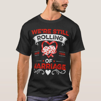 Camiseta Rodando Después De 7 Años De Casados 7º Aniversari