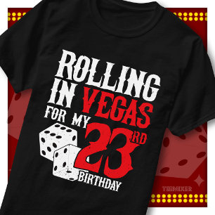 Camiseta Rodando en Vegas Fiesta de Dados del Equipo del Cu