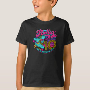 Camiseta Rodando hacia 10 increíbles desde 2012 - patinador