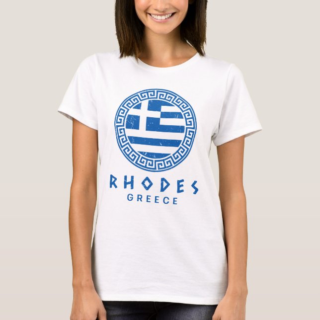 Camiseta Rodas, Grecia: El blanco de las mujeres con proble (Anverso)