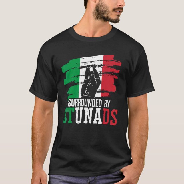 Camiseta Rodeado De Stunads Europe Country Italia Italiana (Anverso)