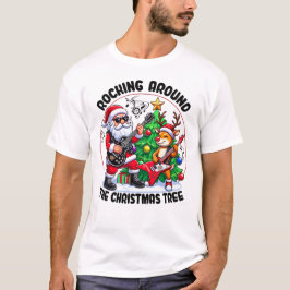 Camiseta Rodeando El Árbol De Navidad