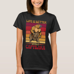 Camiseta Rodent Bodybuilder Con Capibara