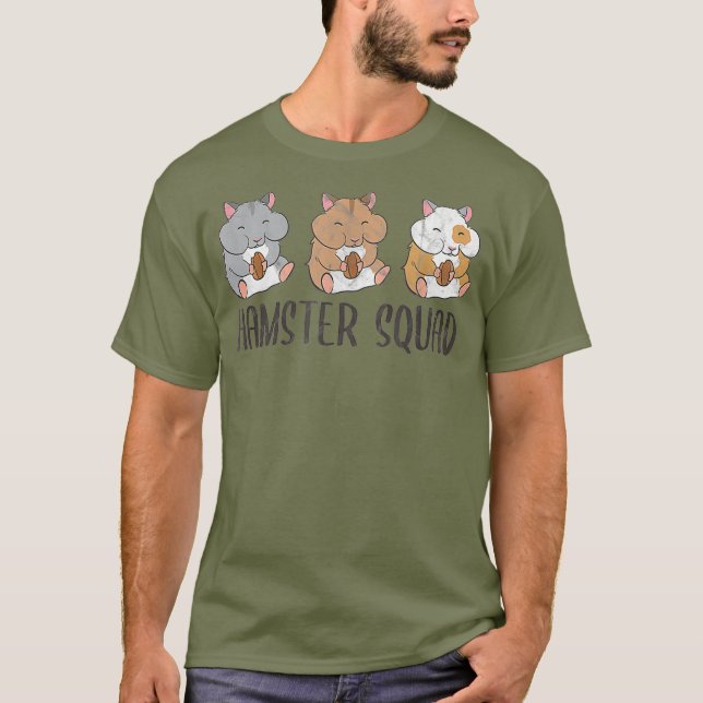 Camiseta Rodent del equipo de Hamster Squad Funny Hamsters (Anverso)