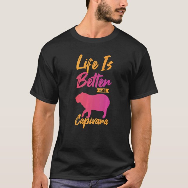 Camiseta Rodent Giant Capybara Para Capivara 7 (Anverso)