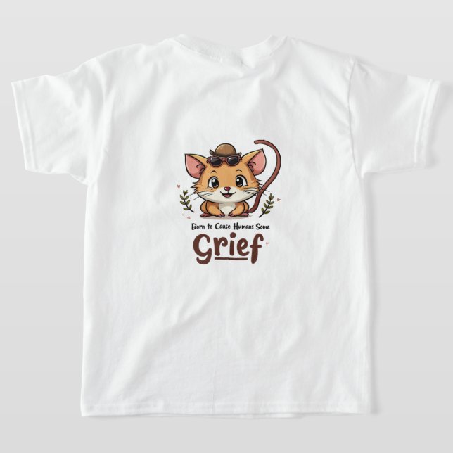 Camiseta Rodent-Inspired Funny T-Shirt for Kids (Distribución Reverso )
