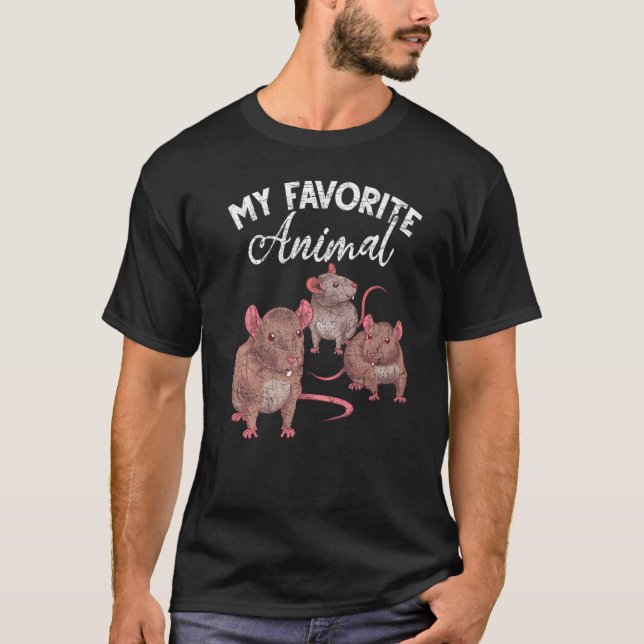 Camiseta Rodent Rat, el propietario de mi Mascota de rata a (Anverso)