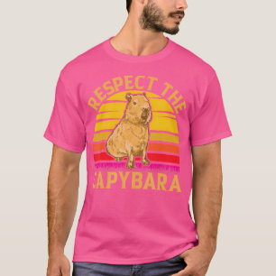 Camiseta Rodent Respeto El Capibara Cute Capybara
