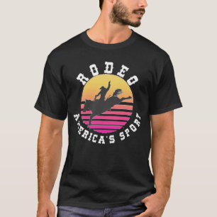 Camiseta Rodeo americano de la montura deportiva de la sill