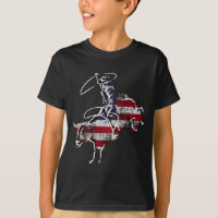 Rodeo americano de monta de toros retro grunge usa