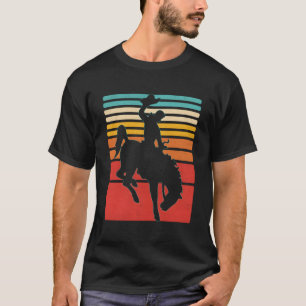 Camiseta Rodeo Bucking Bronco Horse Retro Style