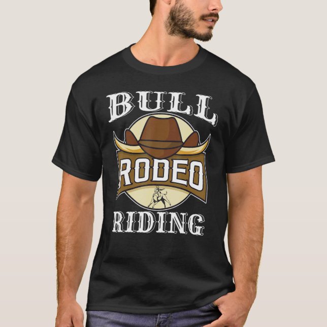 Camiseta Rodeo Bull Riding Cowboy Bull Riding 1 (Anverso)