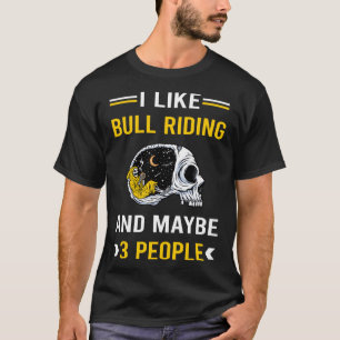 Camiseta Rodeo de 3 personas que conducen en toros