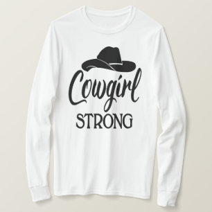 Camiseta Rodeo de baile de Gorra de Cowboy Strand Sassy Cow