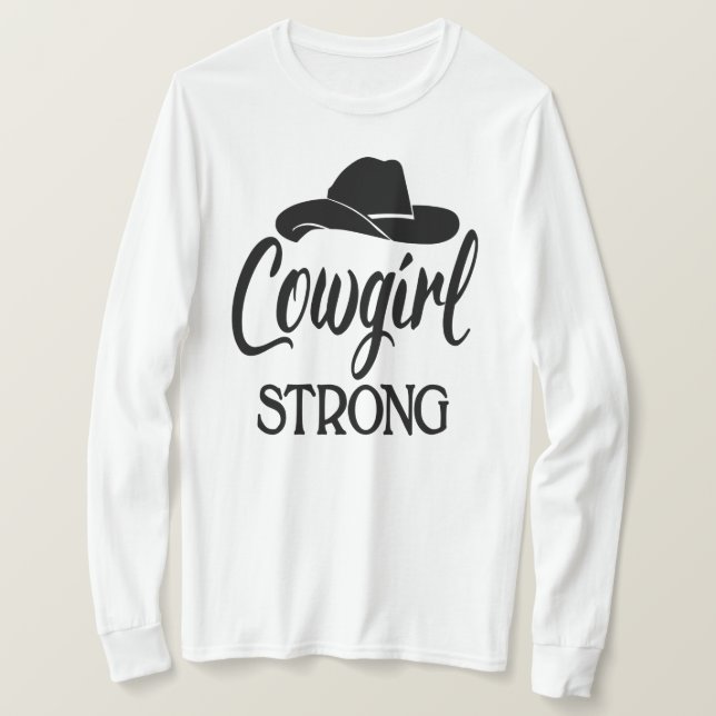 Camiseta Rodeo de baile de Gorra de Cowboy Strand Sassy Cow (Anverso del diseño)