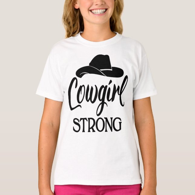 Camiseta Rodeo de baile de Gorra de Cowboy Strand Sassy Cow (Anverso)