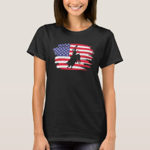 Camiseta Rodeo De Bandera Estadounidense Retro Vintage 4 De