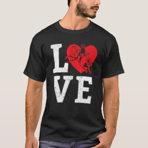 Camiseta Rodeo de Cow Rider Bull Riding Cowboy Graphic Love