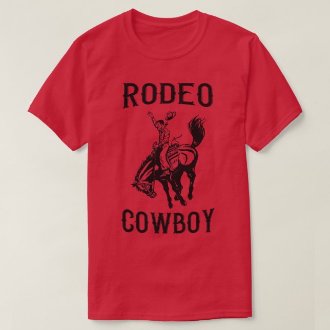 Camiseta Rodeo de Cowboy Occidental (Diseño del anverso)
