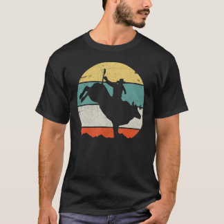 Camiseta Rodeo de monta de toros vaquero occidental retro V