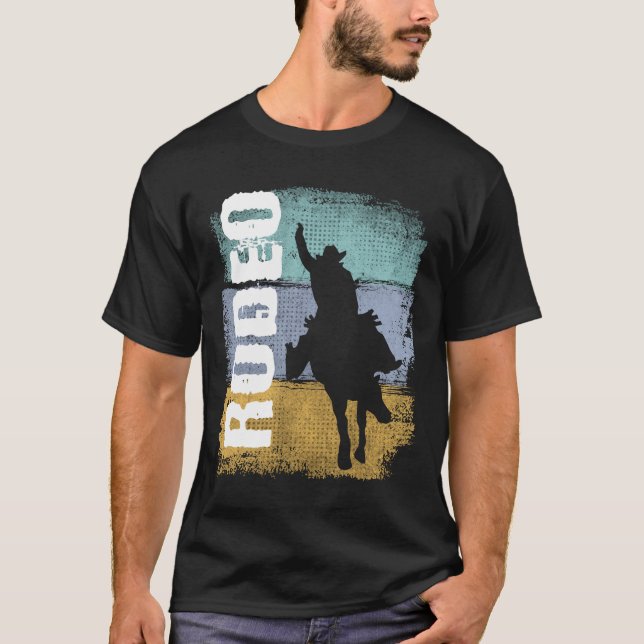 Camiseta Rodeo de vídeo retro (Anverso)