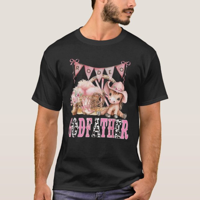 Camiseta Rodeo Dios Padre Coquette Rosa Chica Vaca Primer C (Anverso)