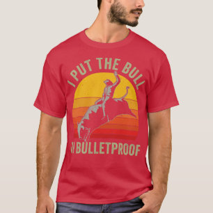 Camiseta Rodeo divertido en el oeste de Cowboy Bull Riding