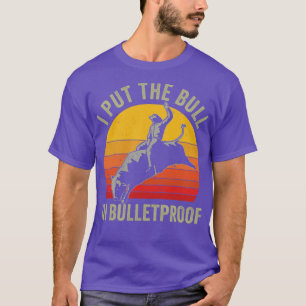 Camiseta Rodeo divertido en el oeste de Cowboy Bull Riding