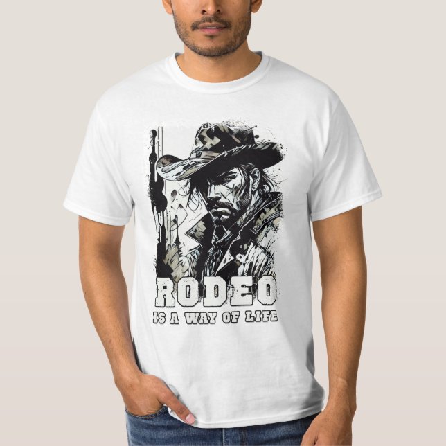 Camiseta RODEO Es Una Forma De Vida De Vaquero De La Nación (Anverso)