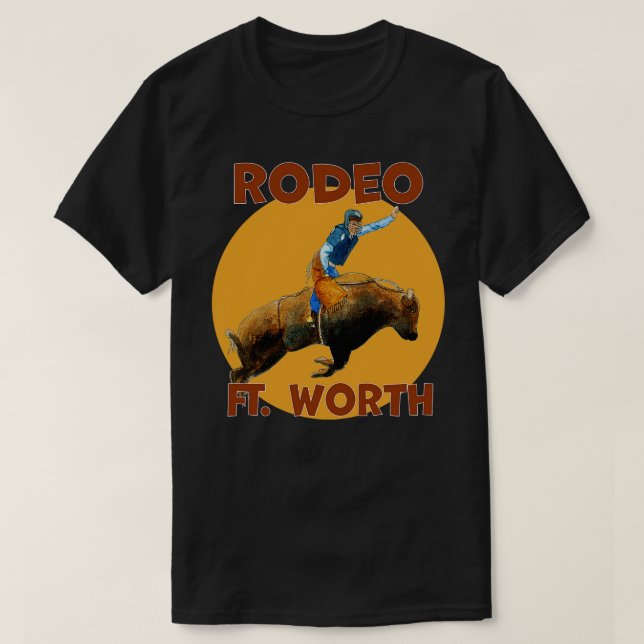 Camiseta Rodeo Fort Worth Texas (Diseño del anverso)