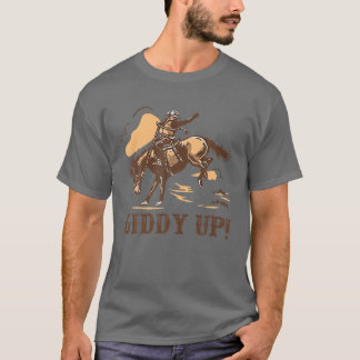 Camiseta Rodeo Giddy De Vaquero Retro Sujete Tus Caballos C