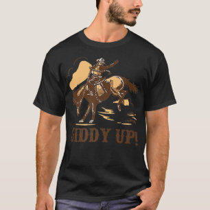 Camiseta Rodeo Giddy De Vaquero Retro Sujete Tus Caballos C
