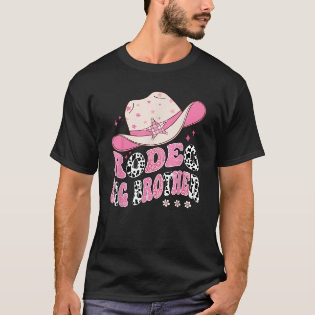 Camiseta Rodeo Gran Hermano Rosa Chica Vaca Primer Cumpleañ (Anverso)