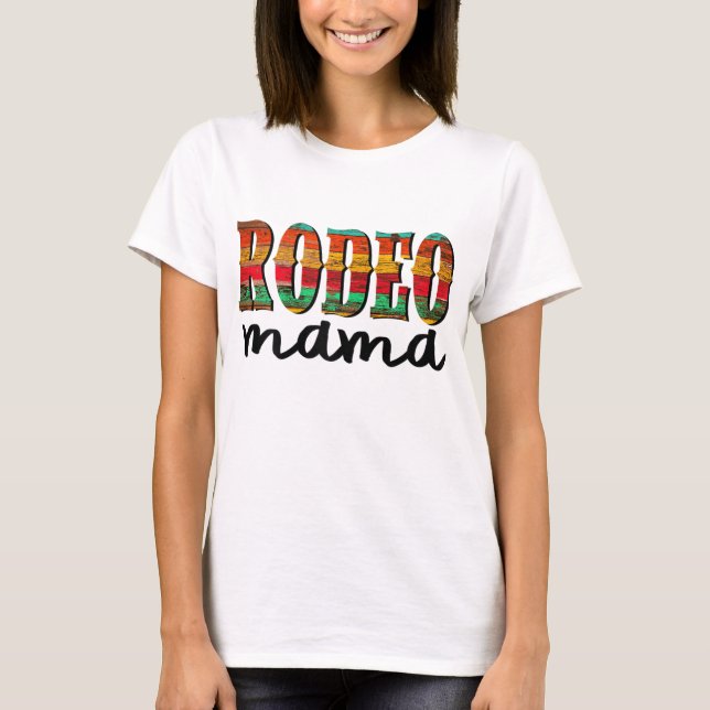 Camiseta Rodeo Mamá Caballo ama Carreras Regalo del Día de  (Anverso)