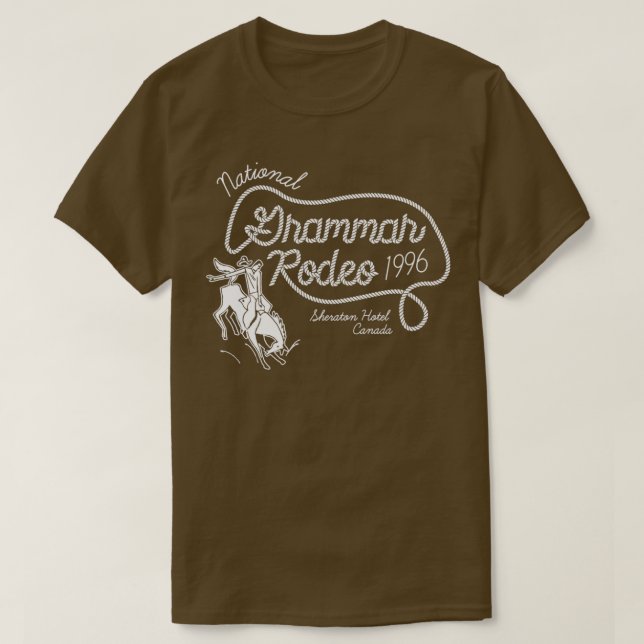 Camiseta Rodeo nacional de gramática (Diseño del anverso)